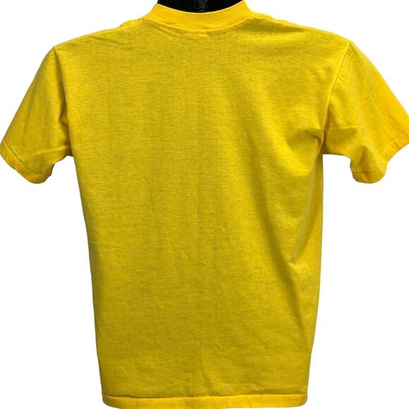 Vintage Laughlin River Rats T Shirt Mens Small 80s Nevada Yellow Single Stitch - Picture 3 of 7